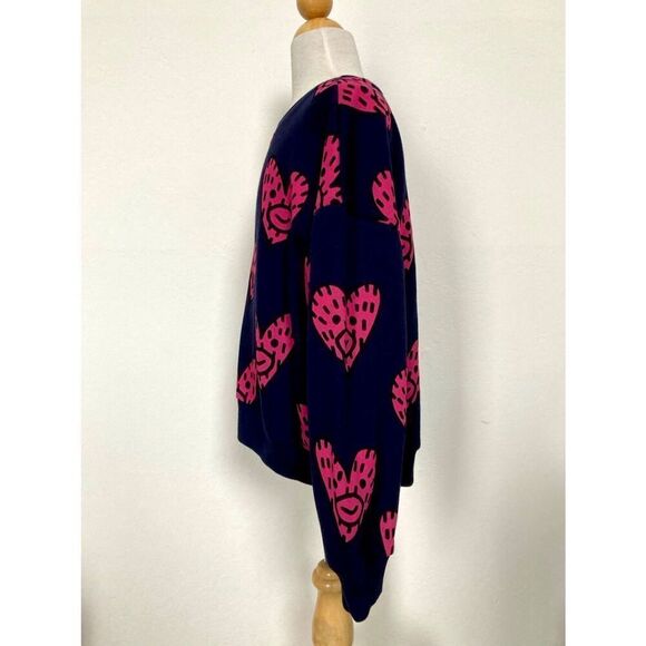 NEW Gap × Frank Ape Kids Graphic Sweatshirt Girls 12 X-Large Navy Uniform Graphi - Picture 4 of 9